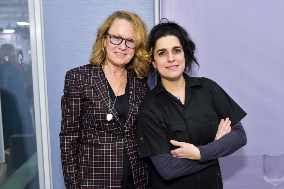 Hammer Director Ann Philbin and Rosha Yaghmai at the Visionary Women event.