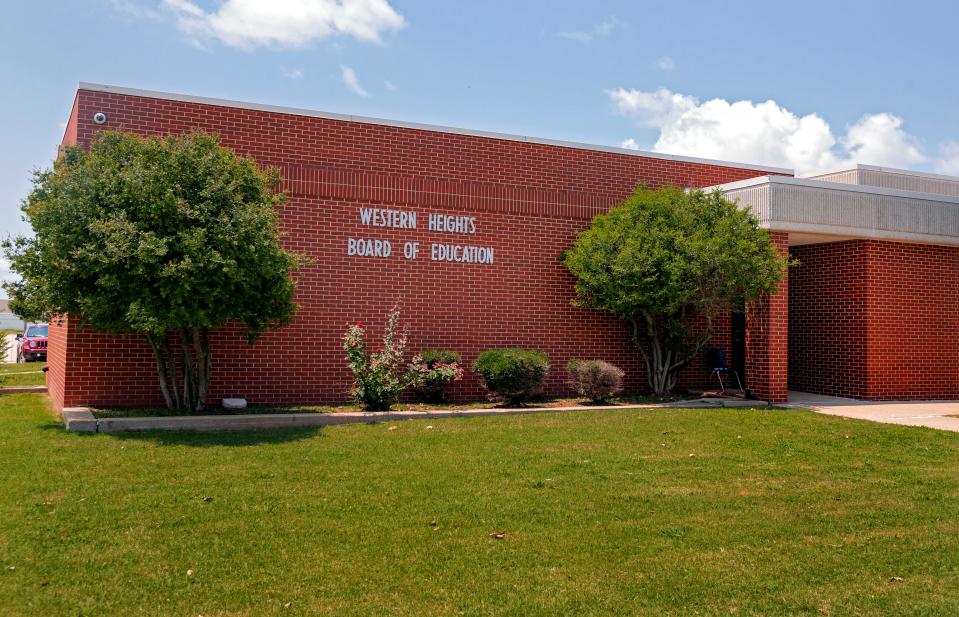 The Western Heights Board of Education building in Oklahoma City is pictured July 16, 2021.
