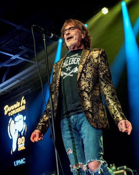 Donnie Iris at his 80th birthday bash.