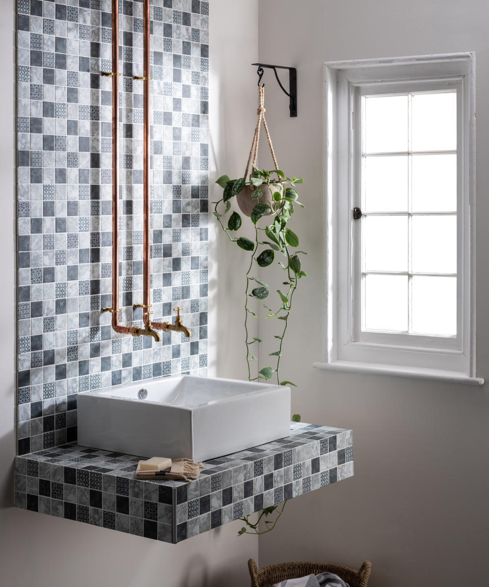 5. Let beautiful bathroom tile become your wall art