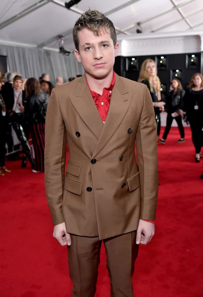 Charlie Puth at the 2019 Grammys