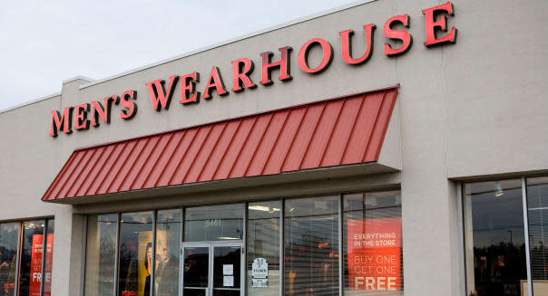 A Men's Wearhouse clothing retail store.