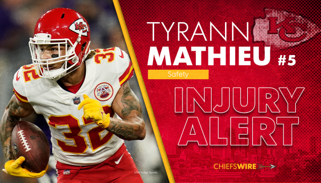 Chiefs S Tyrann Mathieu knocked out of divisional-round game vs. Bills