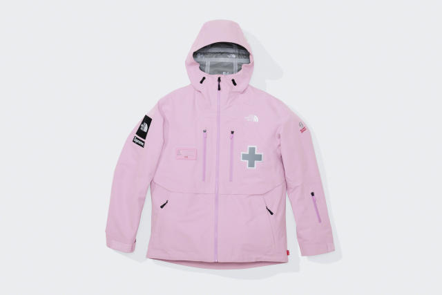 Supreme jacket  Pink denim jacket, North face waterproof jacket, Applique  hoodie