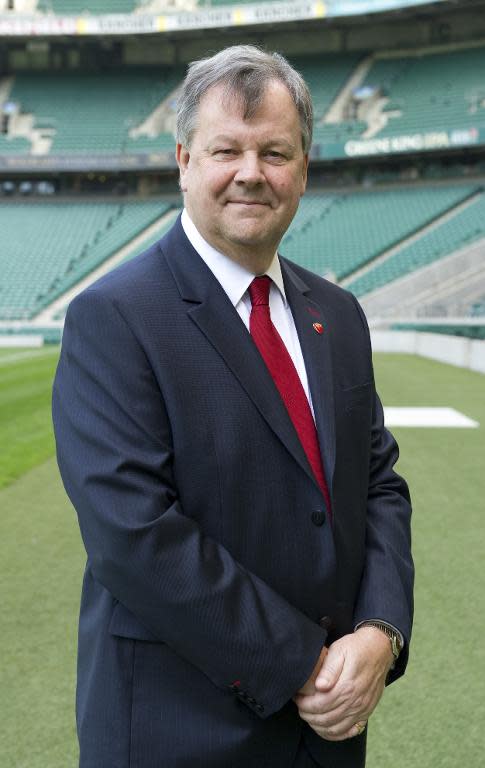 Ian Ritchie, Rugby Football Union (RFU) chief executive, poses for a photo at Twickenham stadium in south-west London, on March 29, 2012