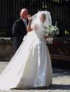 <p>Zara Phillips, the daughter of Princess Anne and the eldest granddaughter of Queen Elizabeth II, married Mike Tindall wearing Stewart Parvin in 2010.</p>