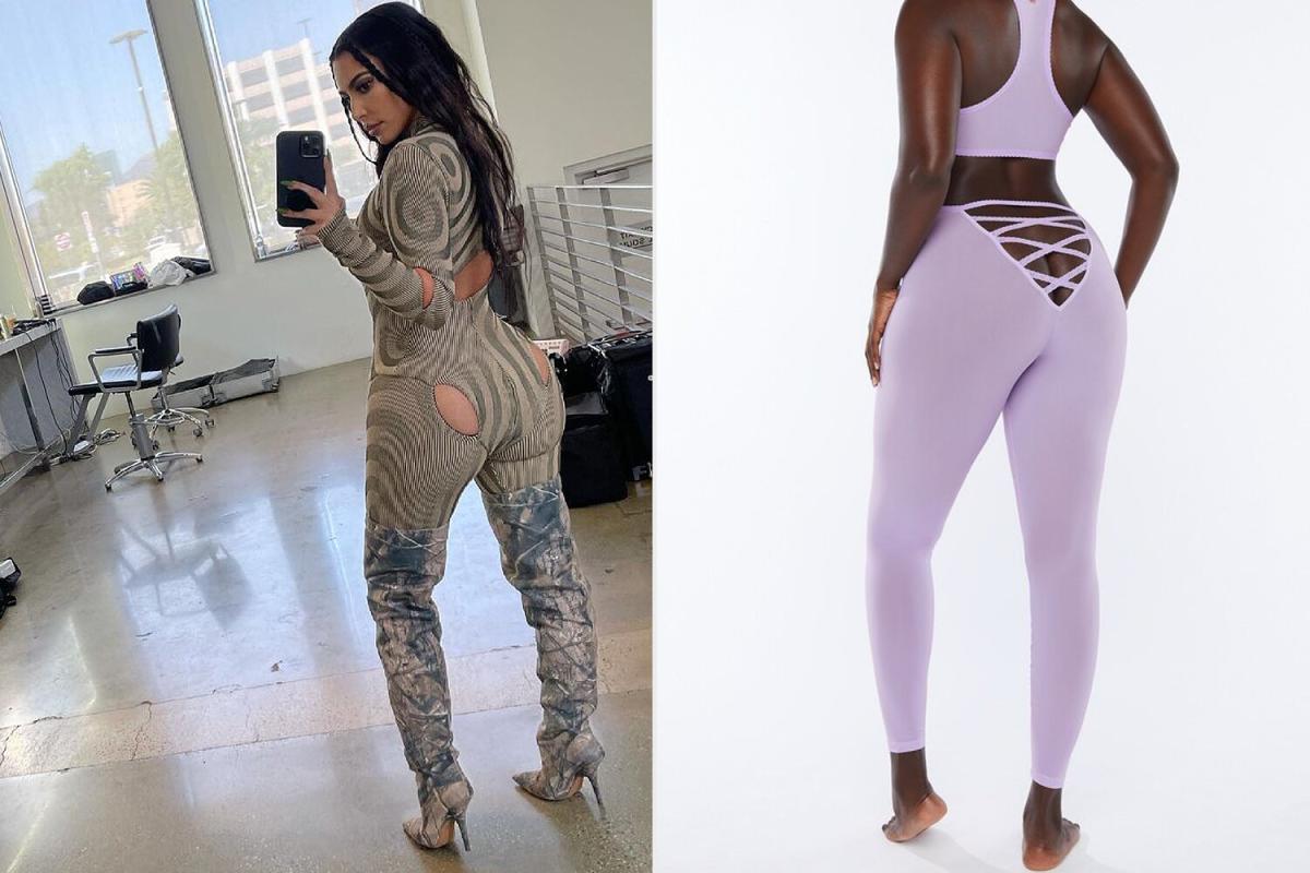 Kim Kardashian shows bum in see-through leggings during Paris gym
