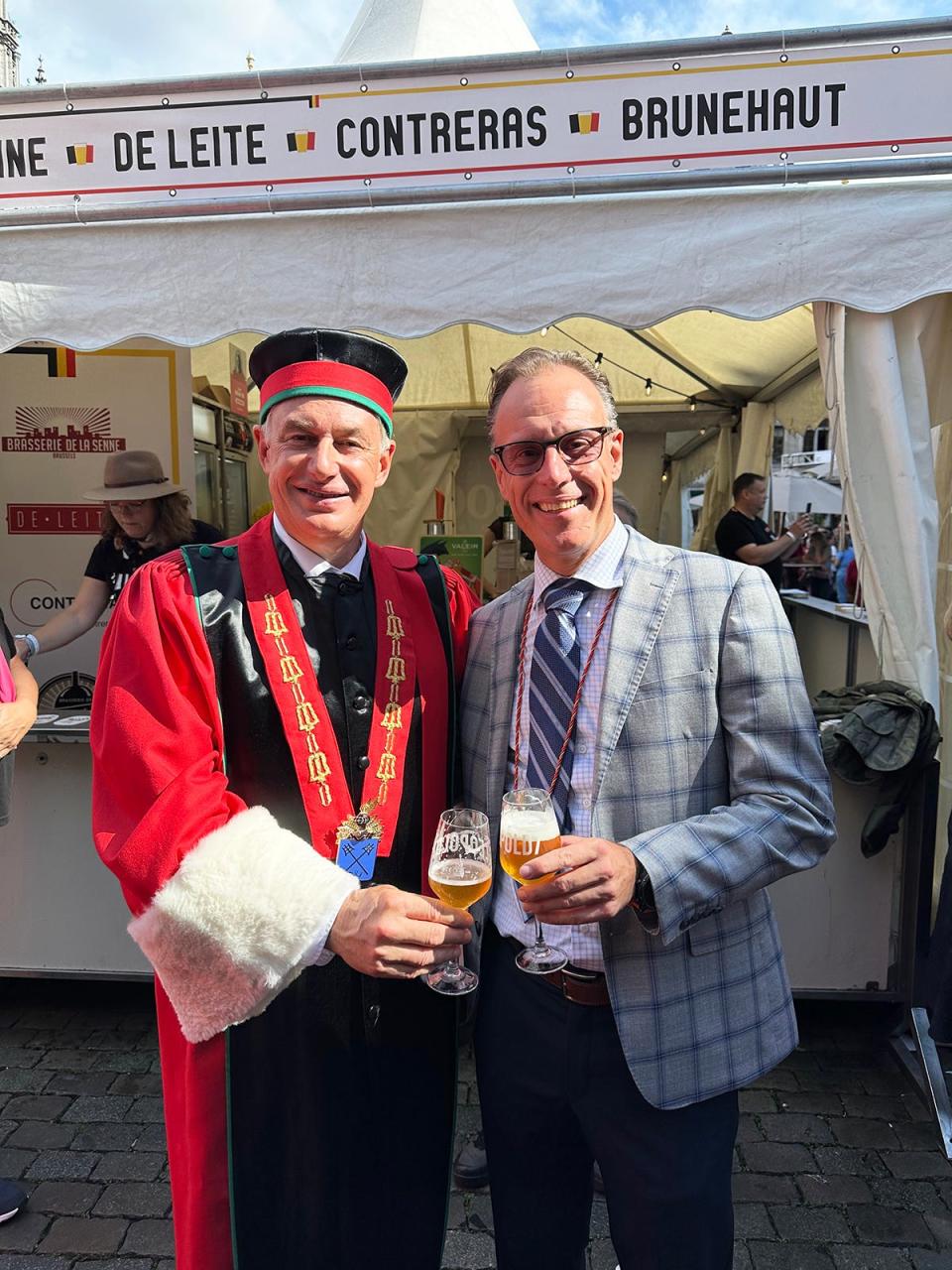 Jean-Francois Flechet received an honorary Knighthood of the Belgian Brewers Guild.