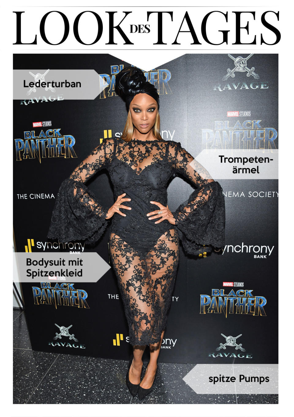 Tyra Banks besuchte die Premiere von „Black Panther“ in New York. (Bild: AP Photo)