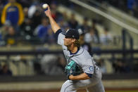 Seattle Mariners' Drew Steckenrider pitches during the ninth inning of a baseball game against the New York Mets Friday, May 13, 2022, in New York. The Mariners won 2-1. (AP Photo/Frank Franklin II)