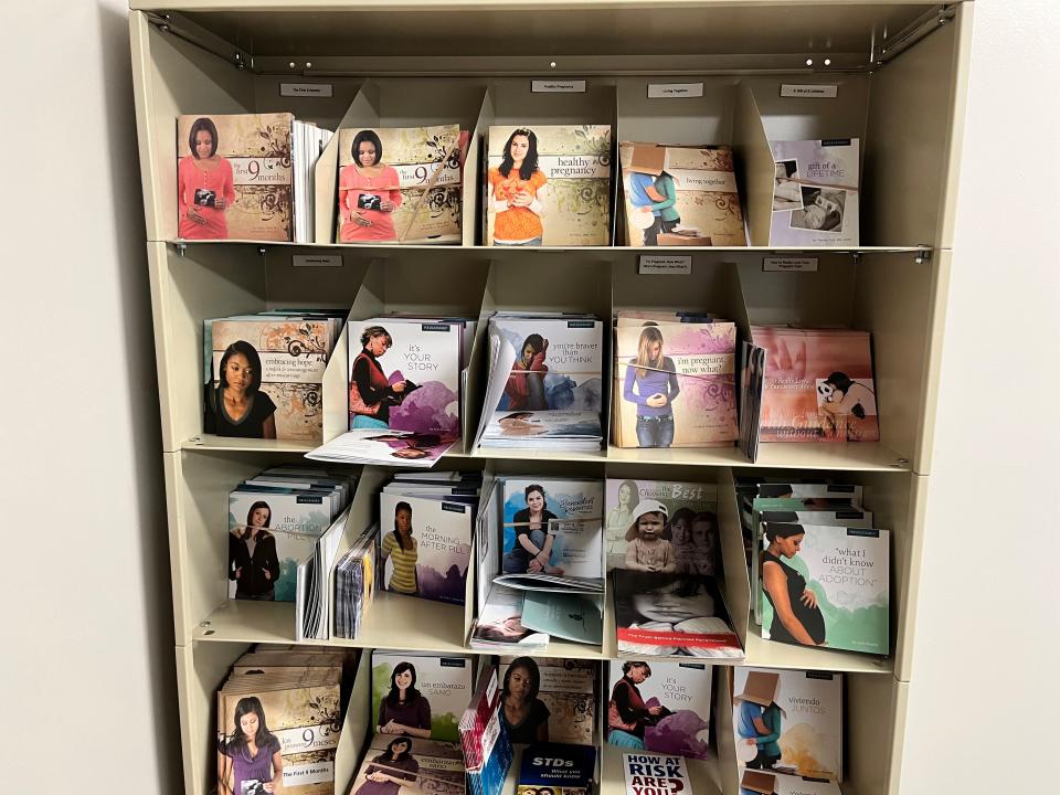 Voice of Hope Pregnancy Center provides a variety of training materials and programs for women and families. This is just some of the material that the center uses in its educational programs.