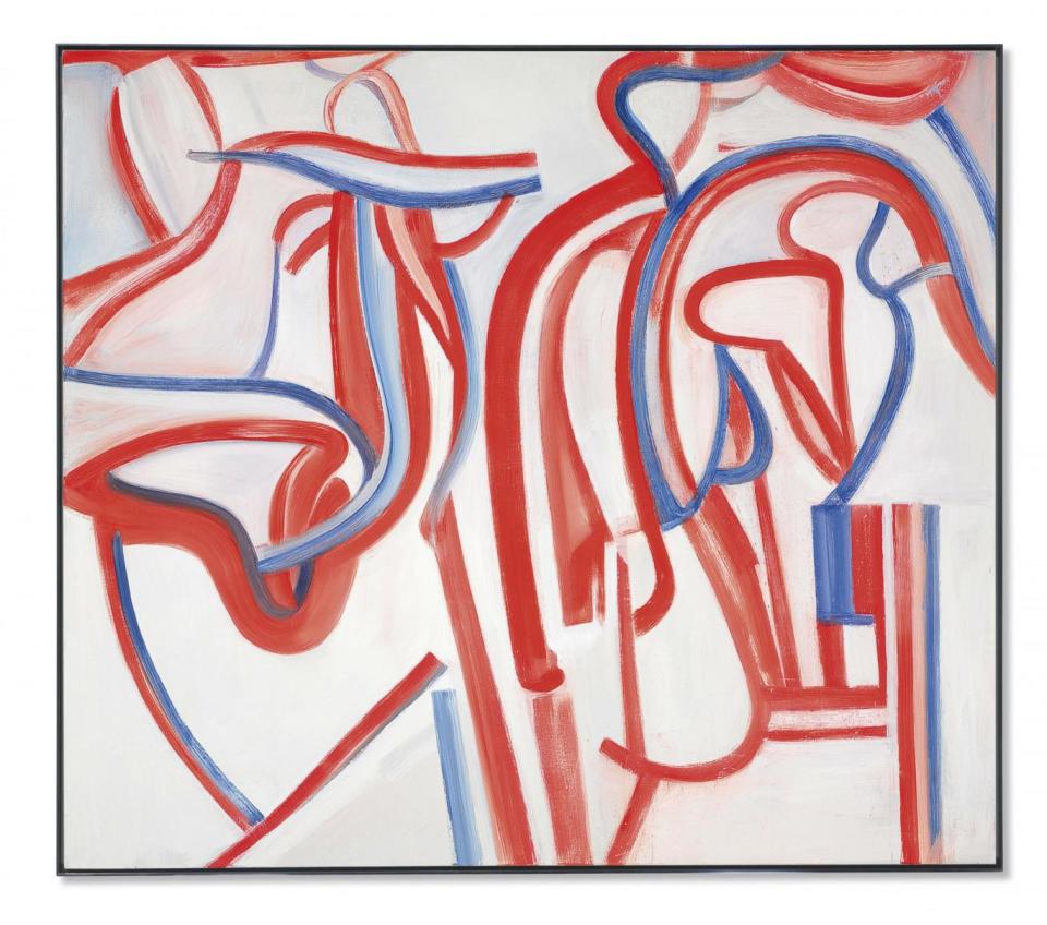 Willem de Kooning 'Untitled XXIX', 1986; a late painting like this sells between $8 to $10 million dollars a piece (© The Willem de Kooning Foundation / Artists Rights Society (ARS), New York and DACS, London 2017 )