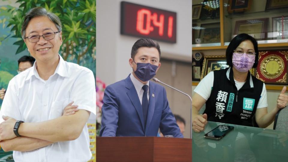 桃園市長參選人張善政（左起）、林智堅、賴香伶皆為空降部隊。（圖／翻攝自臉書）