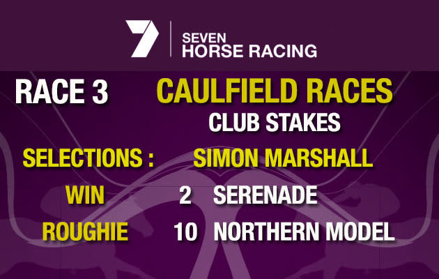 Race 3 Club Stakes. Selection 2: Serenade Roughie 10: Northern Model.