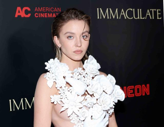 Sydney Sweeney's Naked Top Is a Literal Walking Work of Art