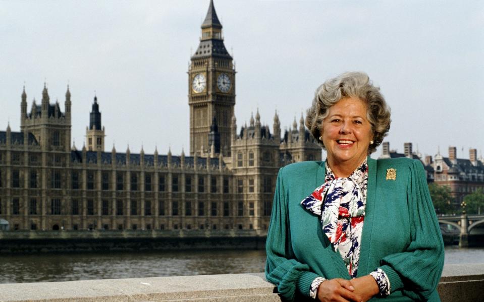 Baroness Boothroyd, pictured soon after her election as Speaker in 1992 - Tom Stoddart/Getty Images