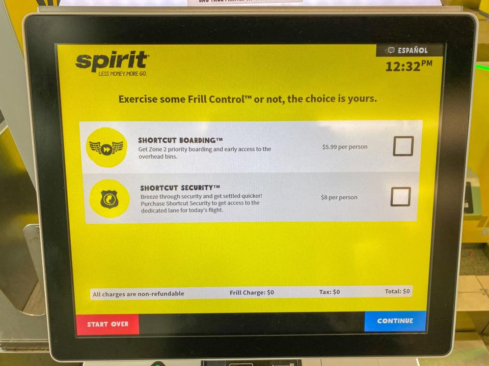 Flying on Spirit Airlines during pandemic