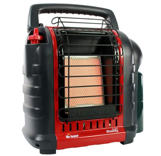 This 4,000 to 9,000 BTU portable propane radiant heater warms spaces up to 225 square feet. It features auto shut-off and an easy-to-carry handle, making it perfect for camping trips, park outings or tiny backyards. <a href="https://amzn.to/3dIJm3g" target="_blank" rel="noopener noreferrer">Find it on sale for $73 (normally $99) on Amazon</a>.