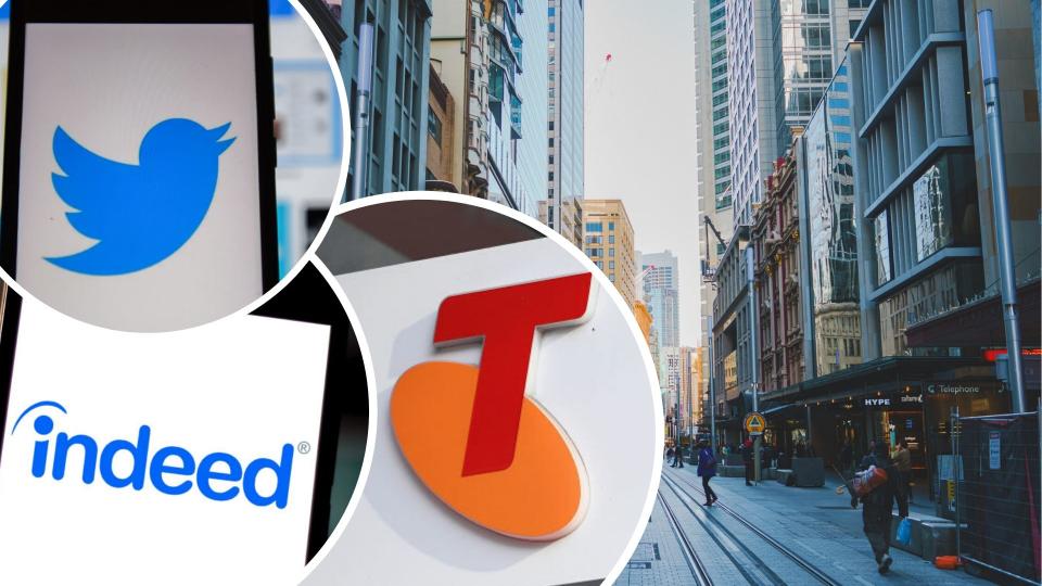 Telstra, Twitter and Indeed staff have all been told to work from home. Images: Getty