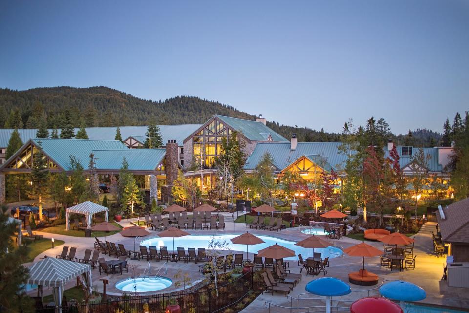 Aerial view of Tenaya Lodge at Yosemite National Park