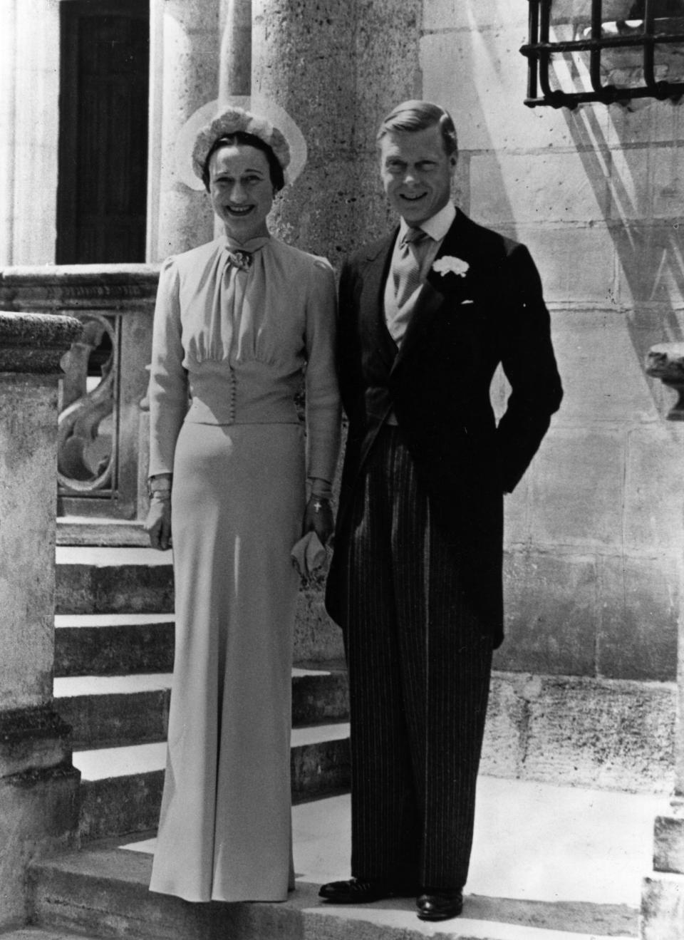 King Edward VIII married Mrs Wallis Simpson 