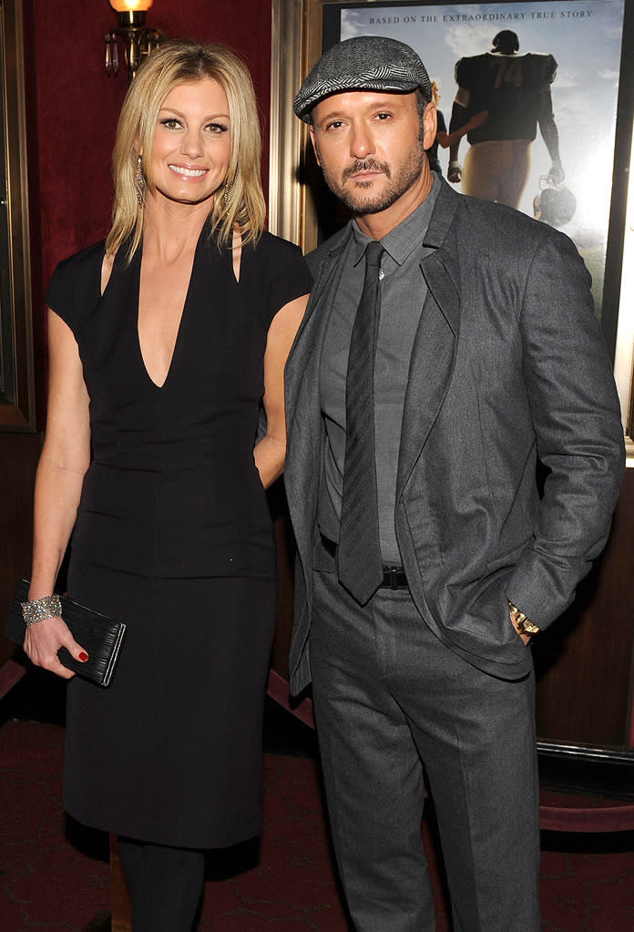 The Blind Side NY Premiere 2009 Faith Hill Tim McGraw