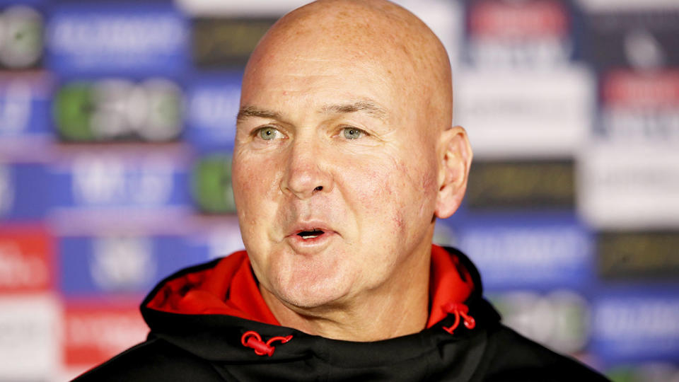 Pictured here, under-fire Dragons coach Paul McGregor.