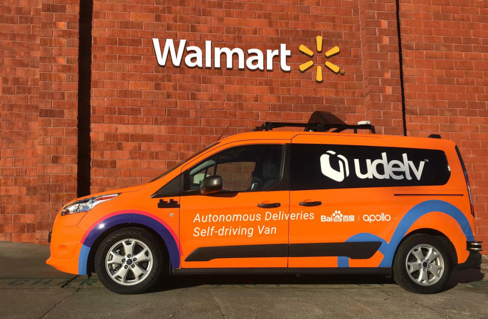Walmart is expanding its experiments with self-driving grocery deliveries