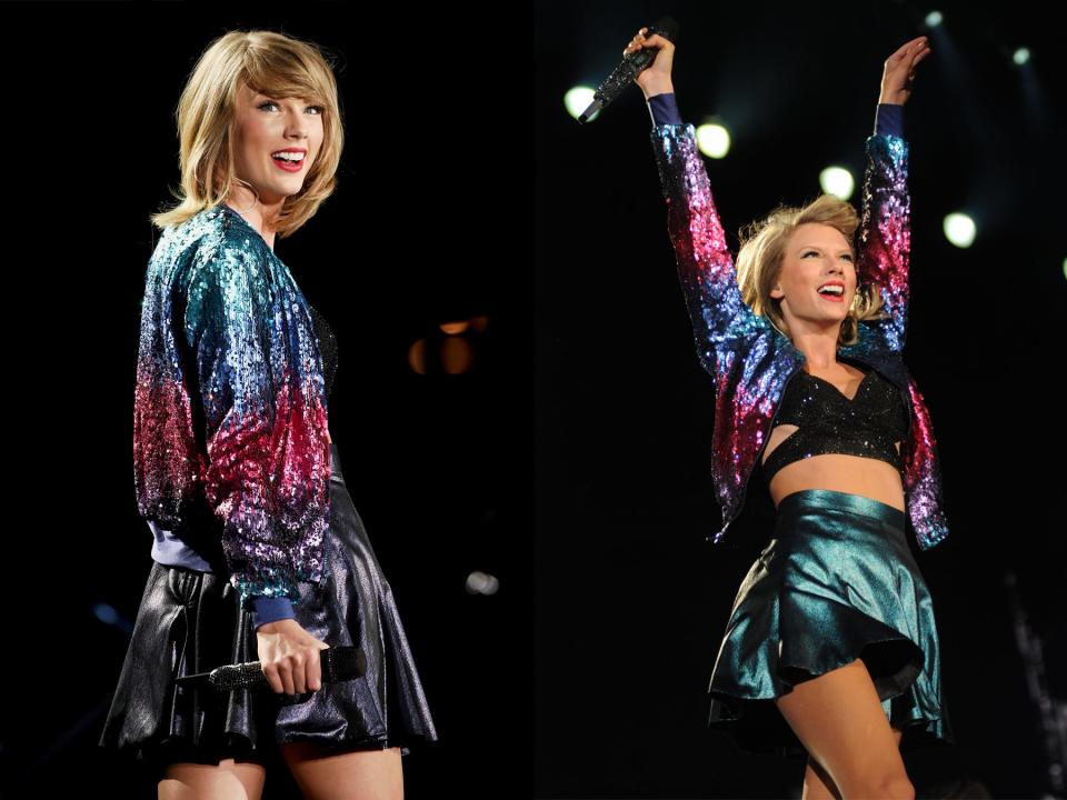 taylor swift 1989 tour rainbow jacket