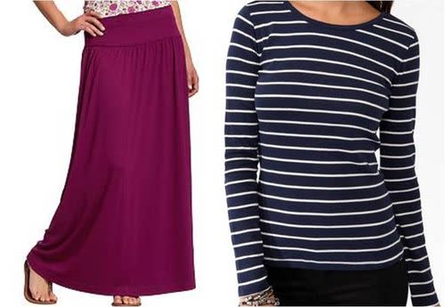 Add a Winter Touch to a Maxi Skirt