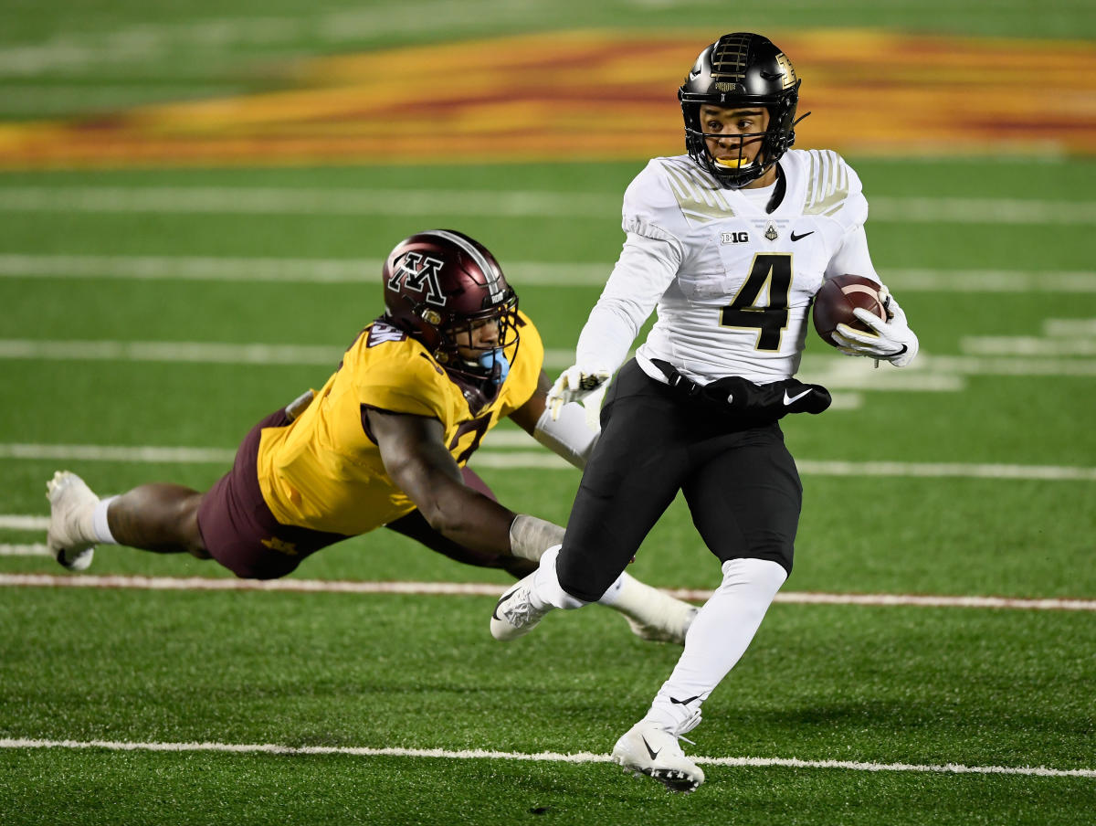 A look at Rondale Moore's Purdue and Trinity football career