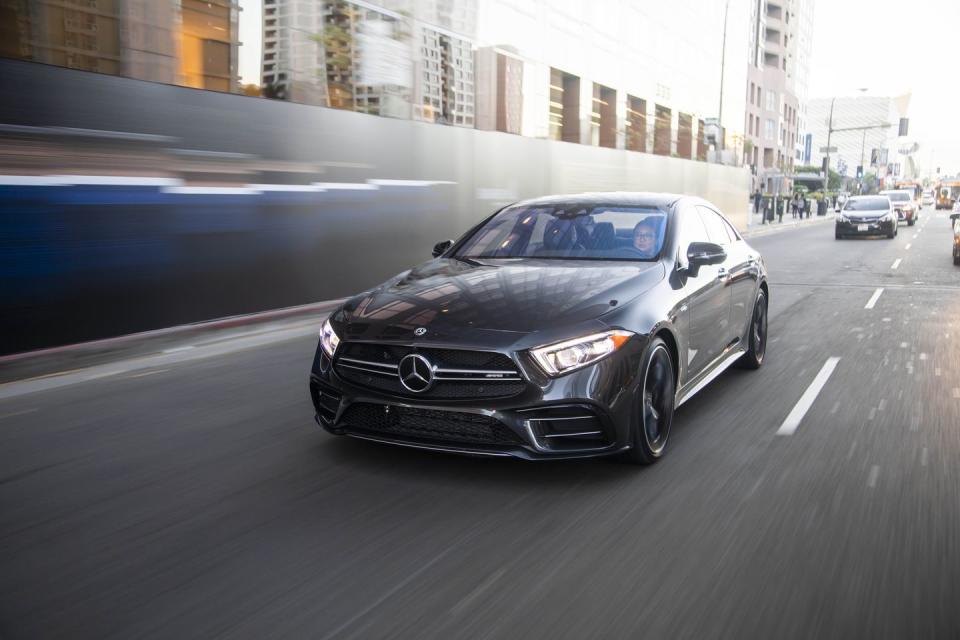 <p>Mercedes-AMG sells a number of six-cylinder mid-size models, so it’s no surprise the brand opts to clean up some of this clutter by ditching the slinky <a href="https://www.caranddriver.com/mercedes-amg/cls53-4matic" rel="nofollow noopener" target="_blank" data-ylk="slk:CLS53;elm:context_link;itc:0;sec:content-canvas" class="link ">CLS53</a> for the 2022 model year. Its powertrain- and platform-mates, the <a href="https://www.caranddriver.com/mercedes-amg/e53" rel="nofollow noopener" target="_blank" data-ylk="slk:Mercedes-AMG E53;elm:context_link;itc:0;sec:content-canvas" class="link ">Mercedes-AMG E53</a> and Mercedes-AMG GT53, remain available for those looking for a 429-hp thrill in either a more traditional sedan or fastback form.</p>