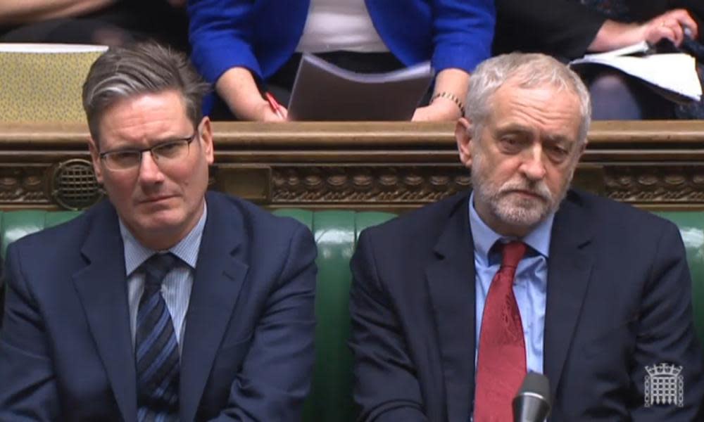 Keir Starmer and his boss, Jeremy Corbyn, are singing from the same Labour song sheet.
