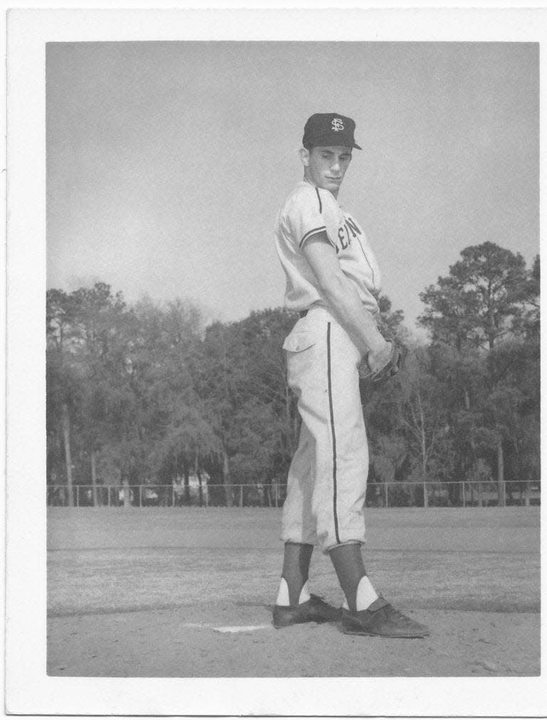 Florida State pitcher Tony Avitable fanned a school-record 24 hitters against Furman in the Seminoles' season-opener in 1956.