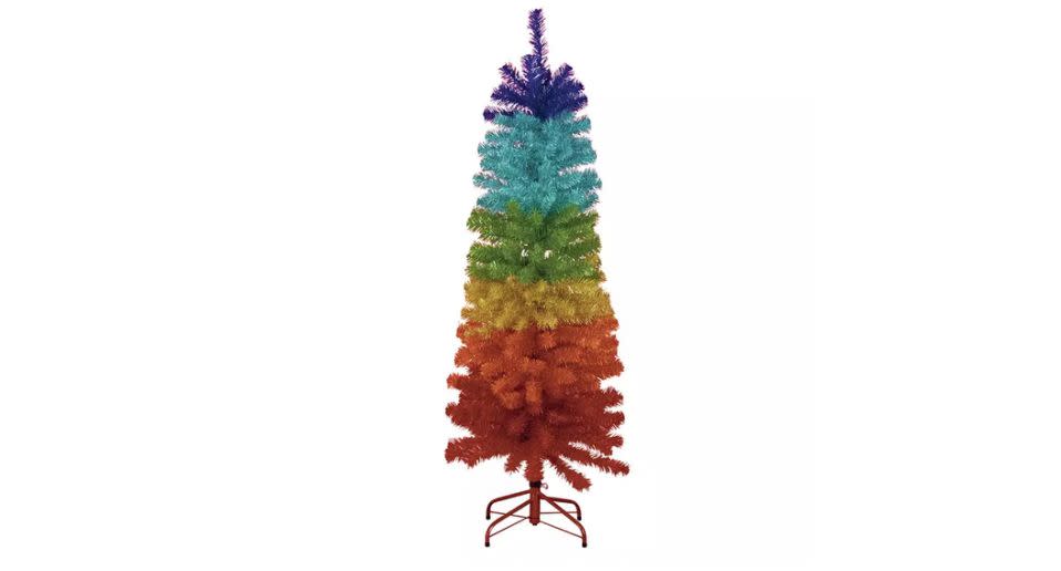 Argos Home Rainbow Christmas Tree - 5ft 