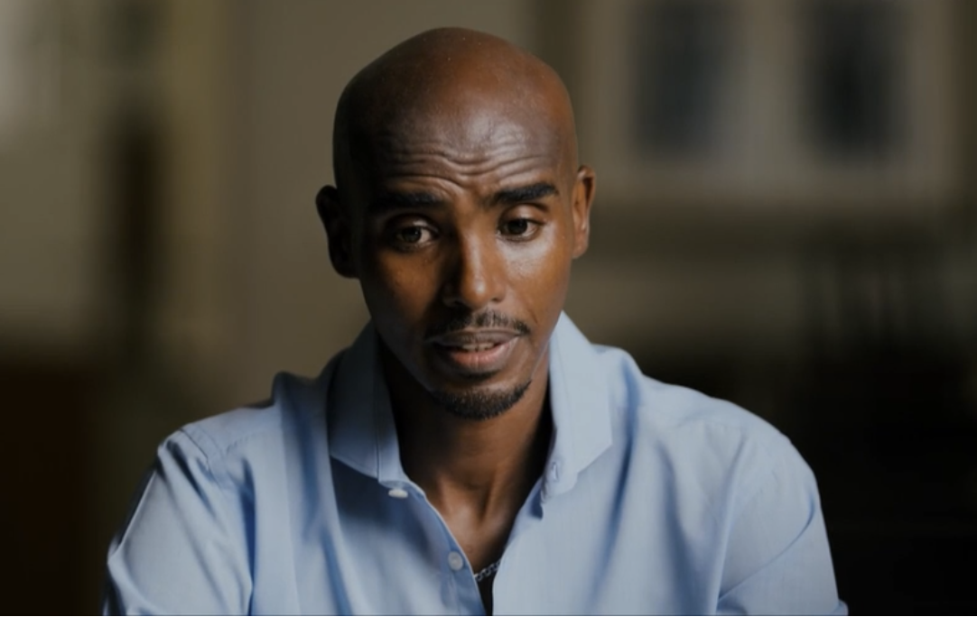Mo Farah is shown in this screen grab from BBC and Red Bull Studios' documentary. / Credit: BBC