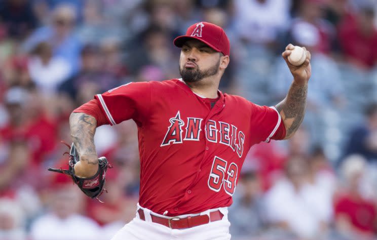 Hector Santiago is the newest member of the Twins. (Getty Images/Matt Brown)