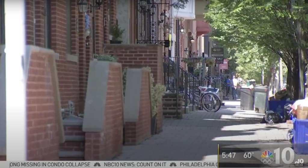 Black Doctors Row in South Philadelphia is heading toward designation as a historic district, the first in the city to be recognized for its Black history. (Photo: Screenshot/NBC 10)