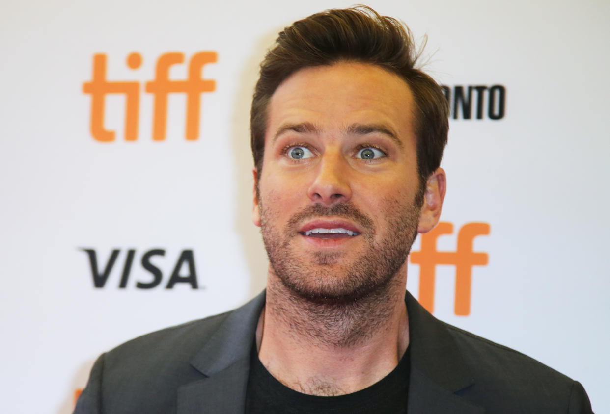 Actor Armie Hammer arrives for the world premiere of Hotel Mumbai at the Toronto International Film Festival (TIFF) in Toronto, Canada, September 7, 2018. REUTERS/Chris Helgren