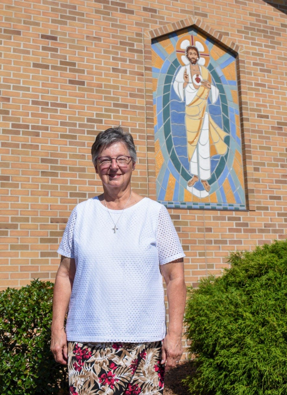 Sister Susan Marie Reineck celebrated her Diamond Jubilee by publicly renewing her vows at Sacred Heart Catholic Church on July 16.