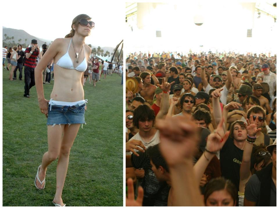 Collage of photos from Coachella 2007.