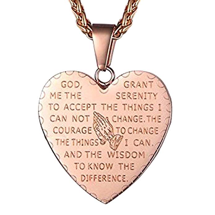 Bible Verse Necklace Prayer Pendant (Photo: Amazon)