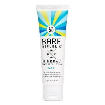 6) Mineral Face Sunscreen Lotion SPF 30