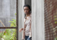 <p><span>Sasha, die Sonequa Martin-Green verkörperte, starb im Finale der siebten Staffel von ‘The Walking Dead’, nachdem sie Eugenes Giftpille geschluckt hatte. Als Negan versuchte, sie gegen ihre eigenen Leute aufzubringen, hatte sie sich bereits in eine Untote verwandelt. (Foto:ddp)</span> </p>