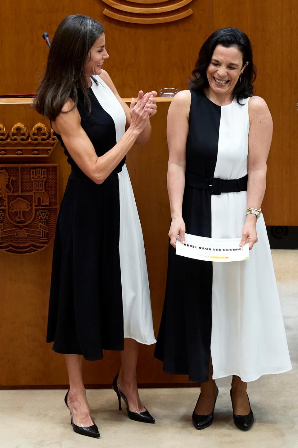 Queen Letizia of Spain and Inmaculada Vivas Teson, May 2022 (Getty Images)