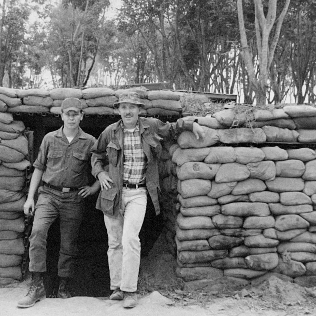 John ‘Chick’ Donohue with his friend Sgt. Bobby Pappas in Vietnam