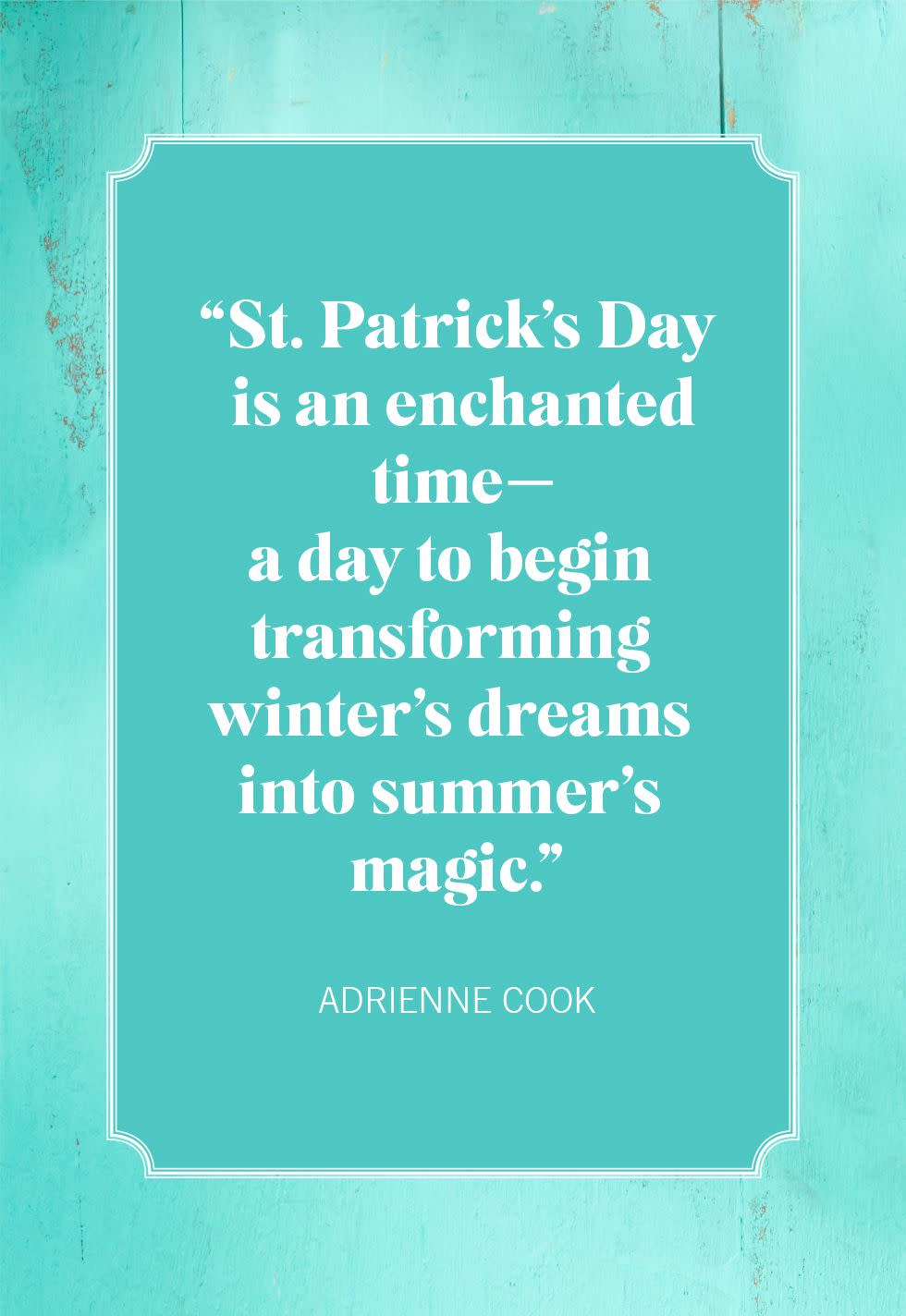 adrienne cook st patricks day quotes