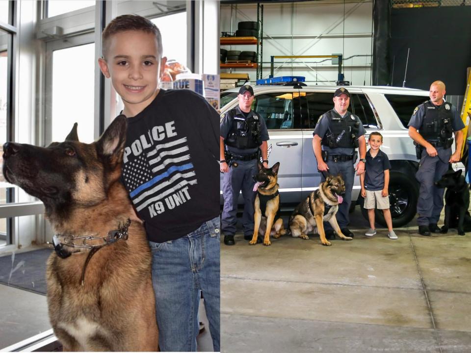 心疼警犬沒防彈衣卻冒險上陣　10歲小暖男創基金會已募得上百件！