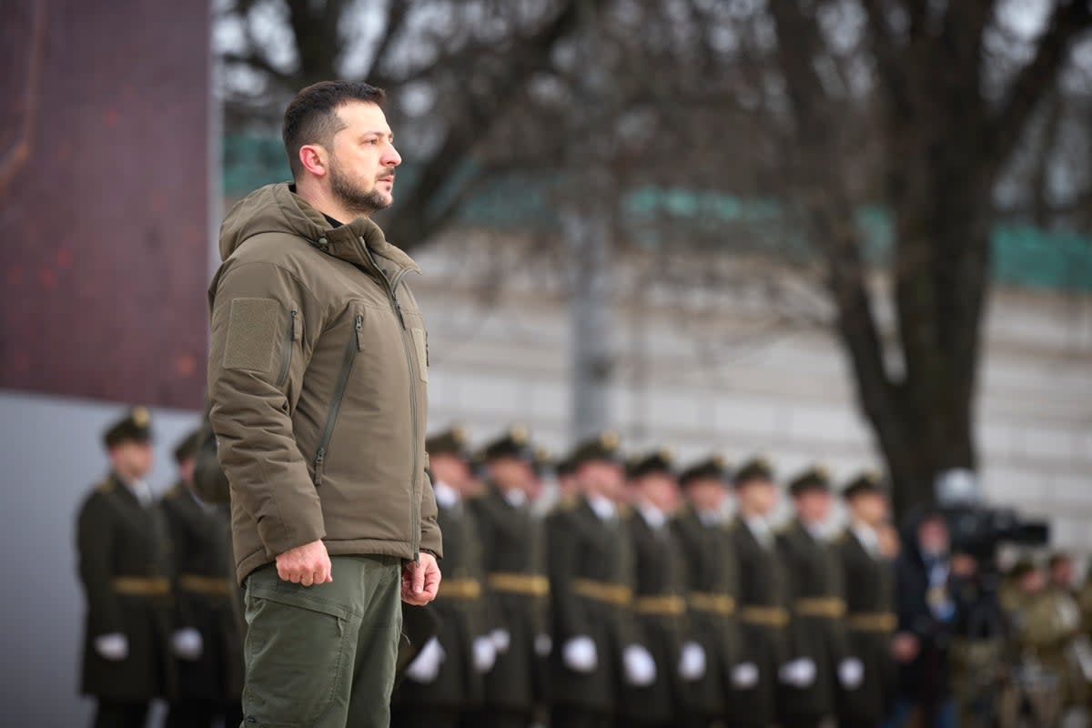 Zelensky marks one-year anniversary in Ukraine (AP)