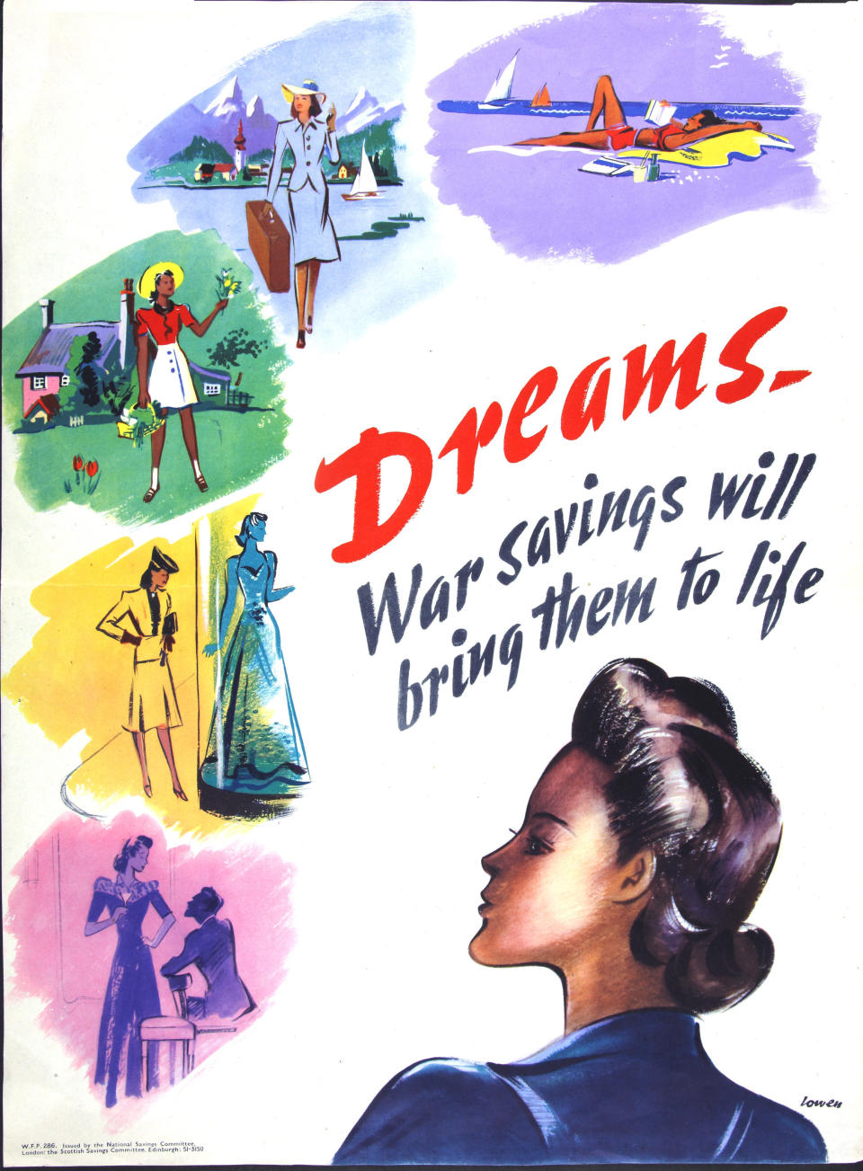 UNITED KINGDOM - MAY 10:  Dreams-War Savings will bring them to life 1943  (Photo by The National Archives/SSPL/Getty Images)